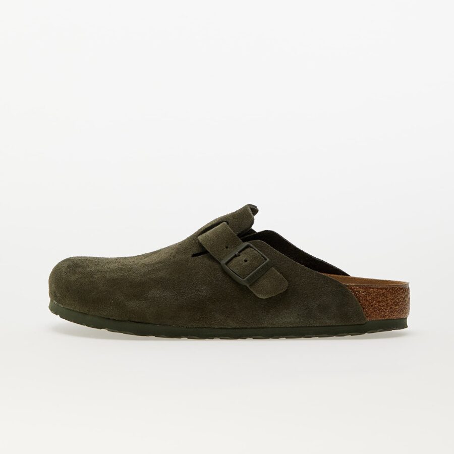 Sneakers Birkenstock Boston Velvet Leather Thyme EUR 43-alacsony-ár
