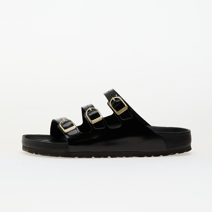 Sneakers Birkenstock Florida Fresh Natural Leather Patent High-Shine Black EUR 38-alacsony-ár