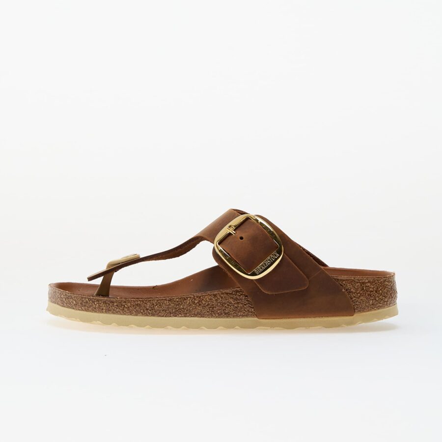 Sneakers Birkenstock Gizeh Big Buckle Natural Leather Oiled Cognac EUR 37-alacsony-ár