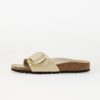 Sneakers Birkenstock Madrid Big Buckle Natural Leather Patent High-Shine Ecru EUR 36-alacsony-ár