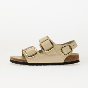 Sneakers Birkenstock Milano Big Buckle Natural Leather Patent High-Shine Ecru EUR 36-alacsony-ár