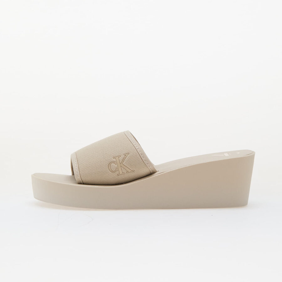 Sneakers Calvin Klein Jeans Beach Wedge Slide Ca Beige EUR 36-alacsony-ár