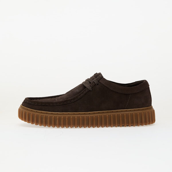Sneakers Clarks Torhill Lo Dark Brown Suede EUR 9-alacsony-ár
