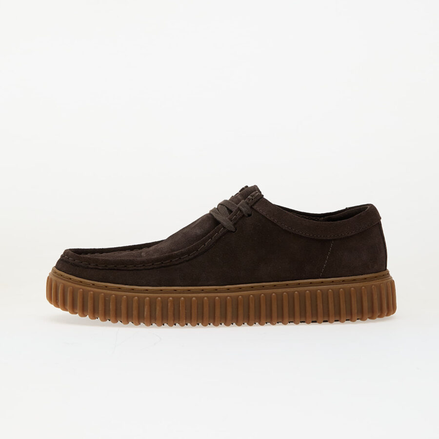 Sneakers Clarks Torhill Lo Dark Brown Suede EUR 9-alacsony-ár