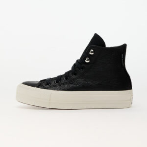 Sneakers Converse Chuck Taylor All Star Lift Platform Water Repellent Leather Black/ Black/ Egret EUR 36-alacsony-ár