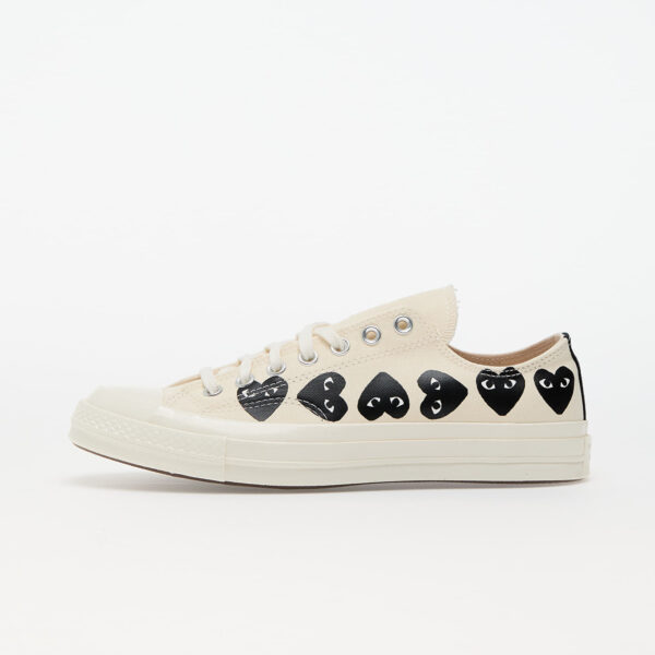 Sneakers Converse x Comme des Garçons PLAY Chuck 70 OX Milk/ Black/ Egret EUR 42.5-alacsony-ár