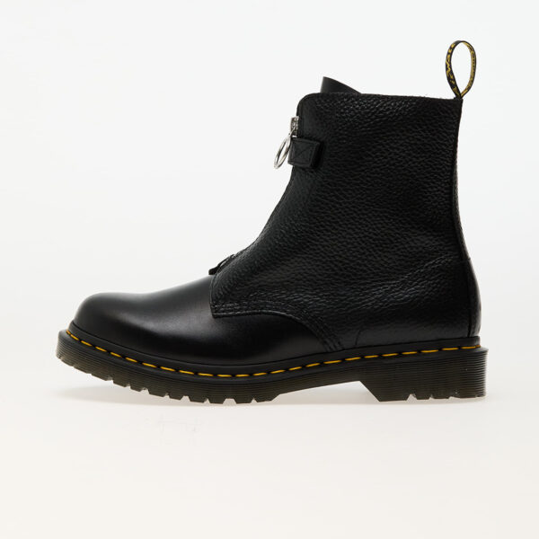 Sneakers Dr. Martens 1460 Pascal Frnt Zip Black Wanama & Black Milled Nappa EUR 37-alacsony-ár
