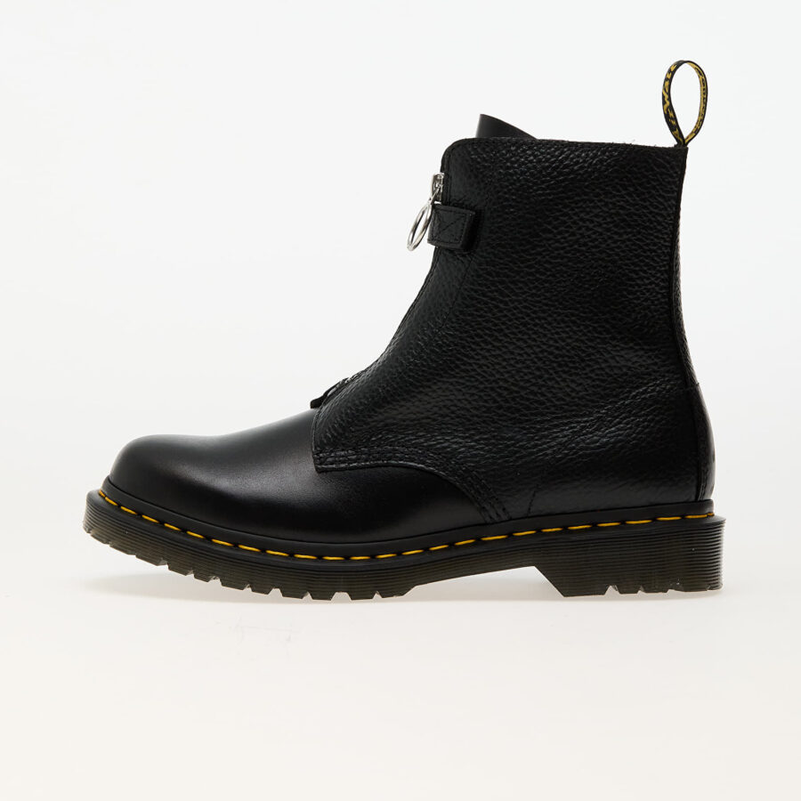 Sneakers Dr. Martens 1460 Pascal Frnt Zip Black Wanama & Black Milled Nappa EUR 37-alacsony-ár