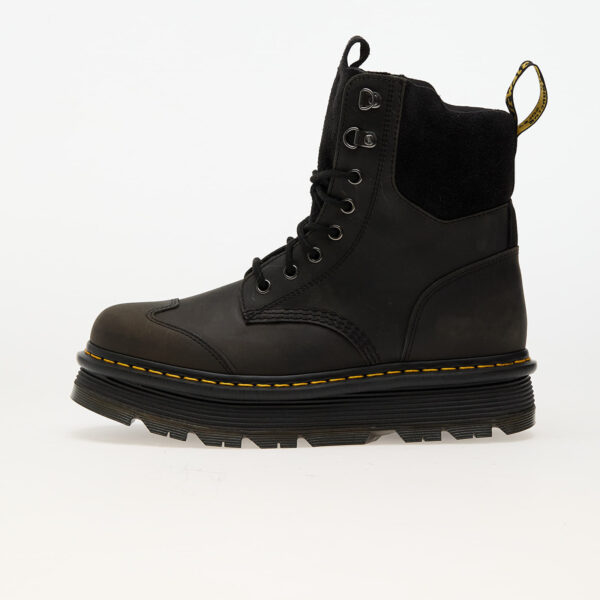 Sneakers Dr. Martens Zebzag 8 Tie Black E.H. Suede & Charcoal Grey Burnished Waxy Pull Up EUR 39-alacsony-ár