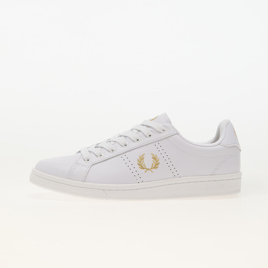Sneakers FRED PERRY B721 Leather White/ Gold EUR 46-alacsony-ár