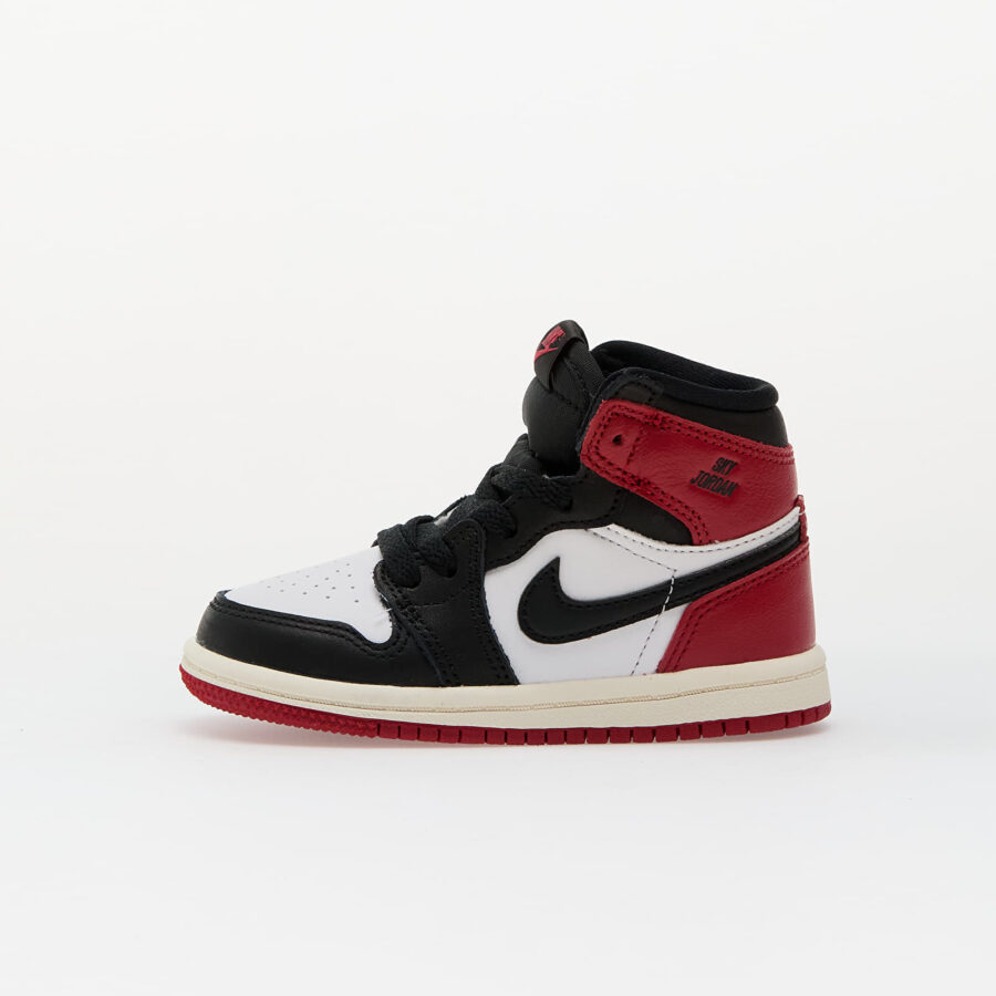 Sneakers Jordan 1 Retro High OG (TD) "Black Toe" White/ Black-Varsity Red-Sail EUR 21-alacsony-ár