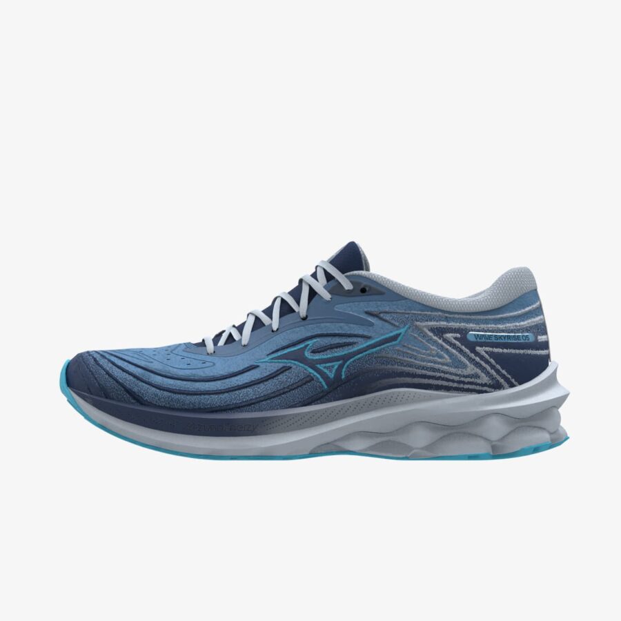 Sneakers Mizuno Wave Skyrise 5 Parisian Blue/ River Blue/ Estat EUR 36-alacsony-ár