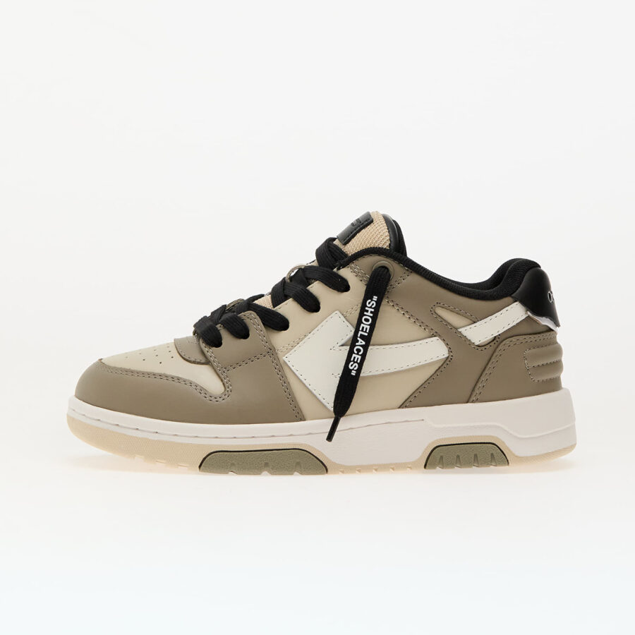 Sneakers Off-White Kids Out Of Office Olive Green Light Brown EUR 32-alacsony-ár