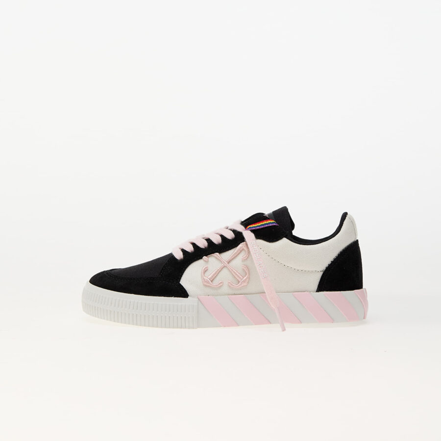 Sneakers Off-White Low Vulcanized Canvas/ Suede Black - Off White EUR 33-alacsony-ár