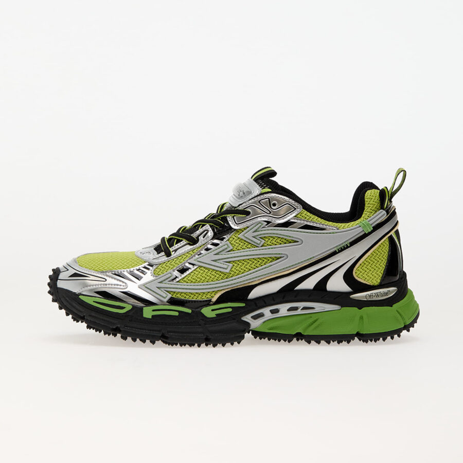 Sneakers Off-White Ow Be Right Back Silver Green Fluo EUR 42-alacsony-ár