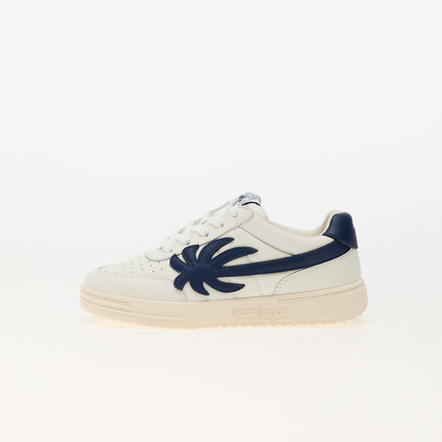 Sneakers Palm Angels Kids Palm Beach University Calf Sn White Blue EUR 33-alacsony-ár