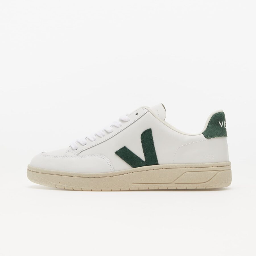 Sneakers Veja V-12 Leather Extra White/Cyprus EUR 44-alacsony-ár