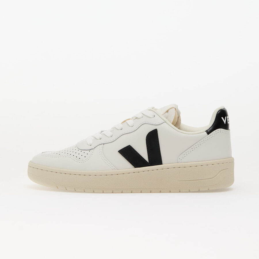 Sneakers Veja W V-10 Leather Ex-White_Black EUR 37-alacsony-ár