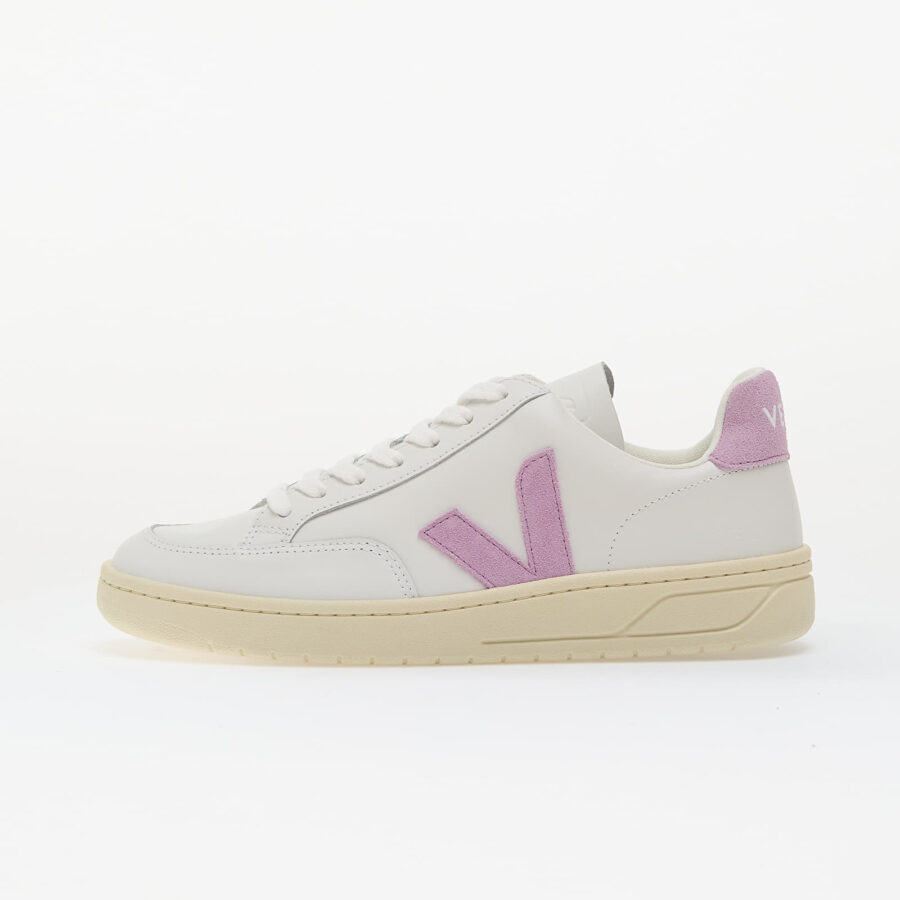 Sneakers Veja W V-12 Leather Extra-White_Orchid EUR 37-alacsony-ár