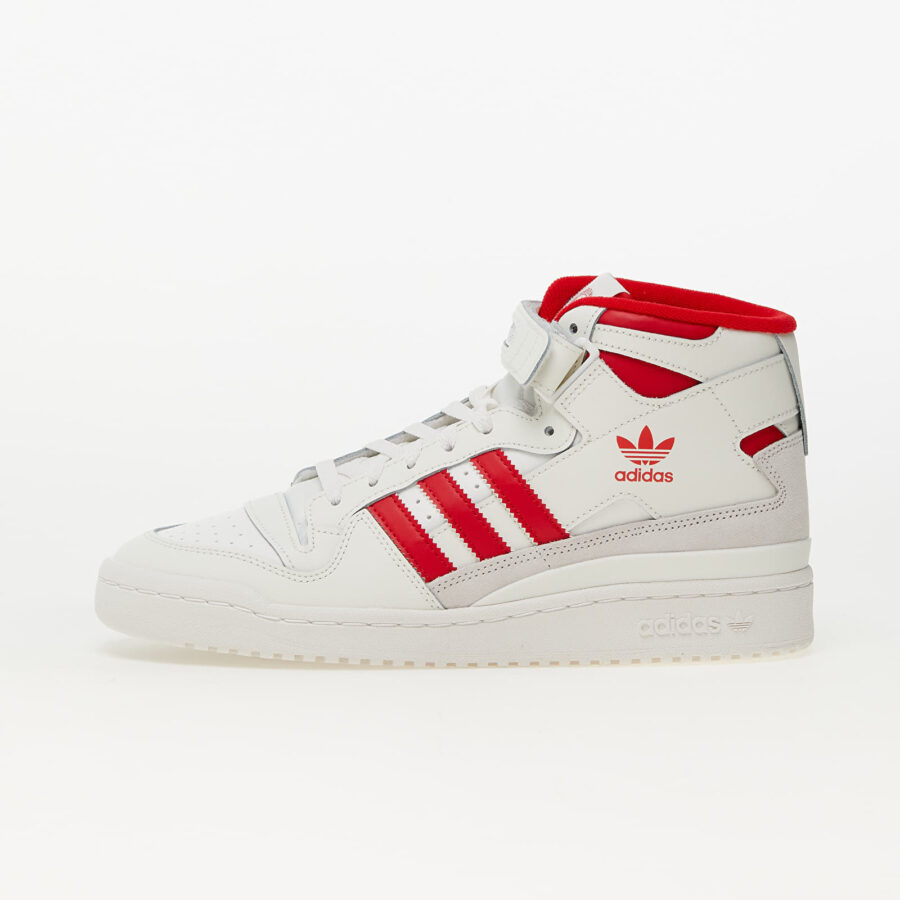 Sneakers adidas Forum Mid Cloud White/ Better Scarlet/ Cloud White EUR 40-alacsony-ár