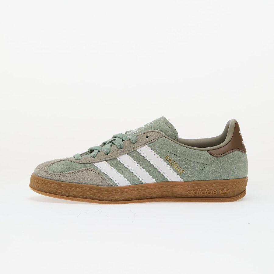 Sneakers adidas Gazelle Indoor Silver Pebble/ Silver Green/ Ftw White EUR 44 2/3-alacsony-ár