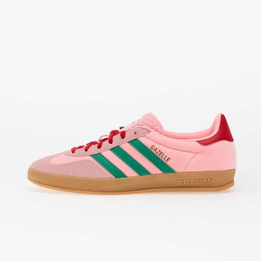 Sneakers adidas Gazelle Indoor W Court Green/ Glow Pink/ Gum 3 EUR 35 1/2-alacsony-ár