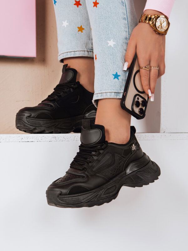 Sneakersy damskie na platformie CELESTIC czarne Dstreet Sneakersy damskie na platformie CELESTIC czarne Dstreet