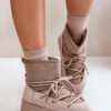 Snow boots with platform bindings beige Mavora