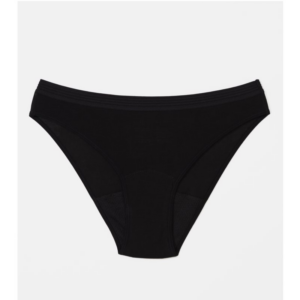 Snuggs Brief Medium Black menstruációs női alsó közepesen erős vérzéshez M méret 1 db