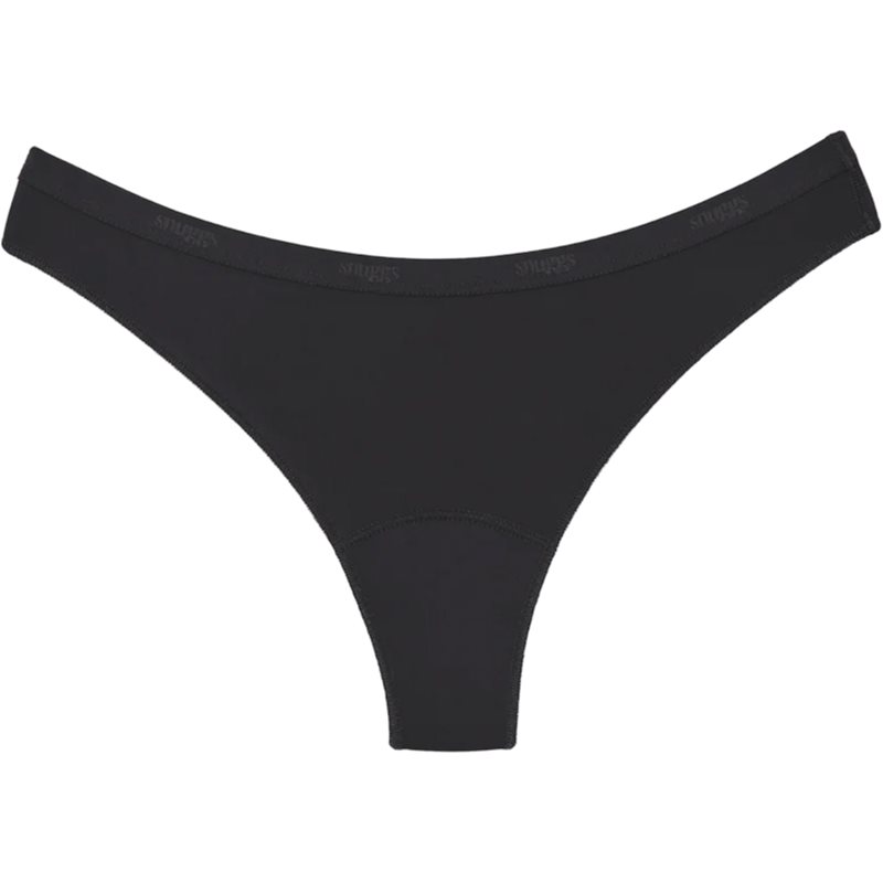 Snuggs Period Underwear Brazilian: Light Flow Black menstruációs női alsó gyenge menstruációhoz méret M Black 1 db-Ár