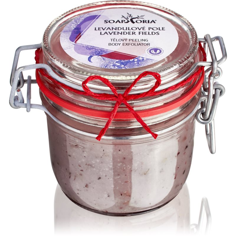 Soaphoria Lavender Fields Body Exfoliator testpeeling 255 ml-Eredeti