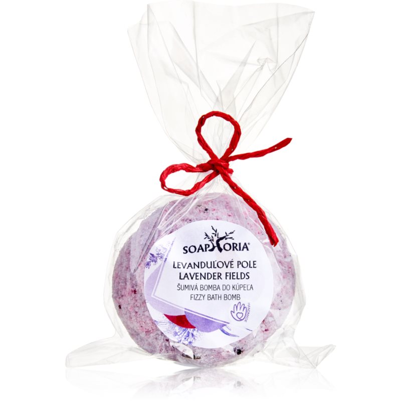 Soaphoria Lavender Fields Fizzy Bath Bomb fürdőbomba regeneráló hatással 85 g-Eredeti