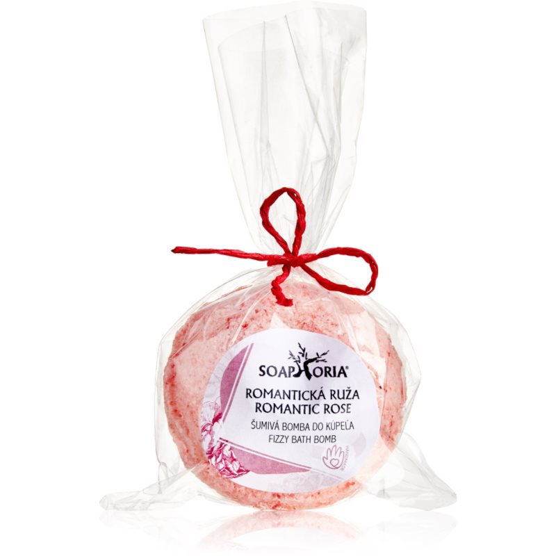 Soaphoria Romantic Rose Fizzy Bath Bomb antistressz fürdőgolyó regeneráló hatással 85 g-Eredeti