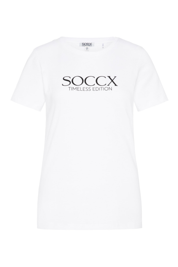 Soccx Póló  fekete / fehér-Ár