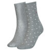 Socks - Tommy Hilfiger Dot 2 Pack Grey