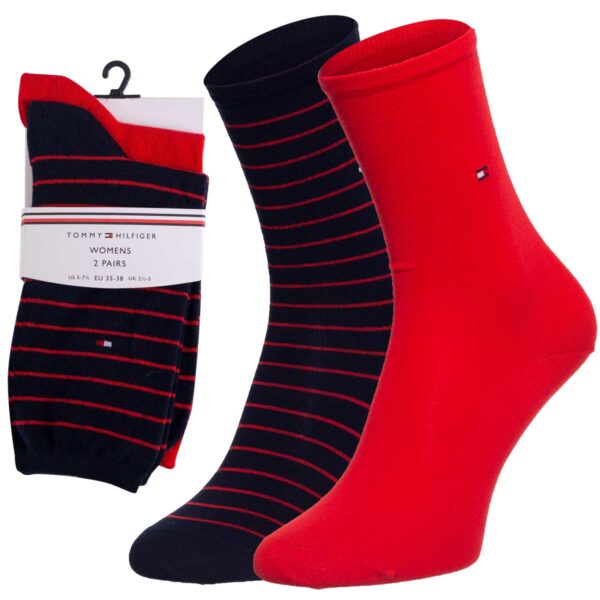 Socks - Tommy Hilfiger Stripes 2 Pack Blue
