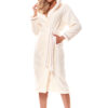 Soft long bathrobe 2322 Ecru Ecru