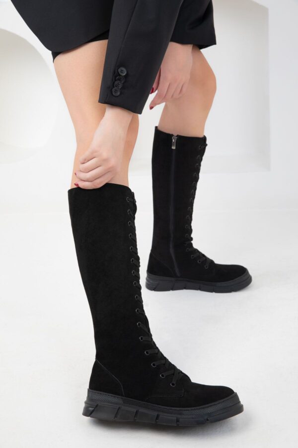 Soho Black Suede Women's Boots 19977