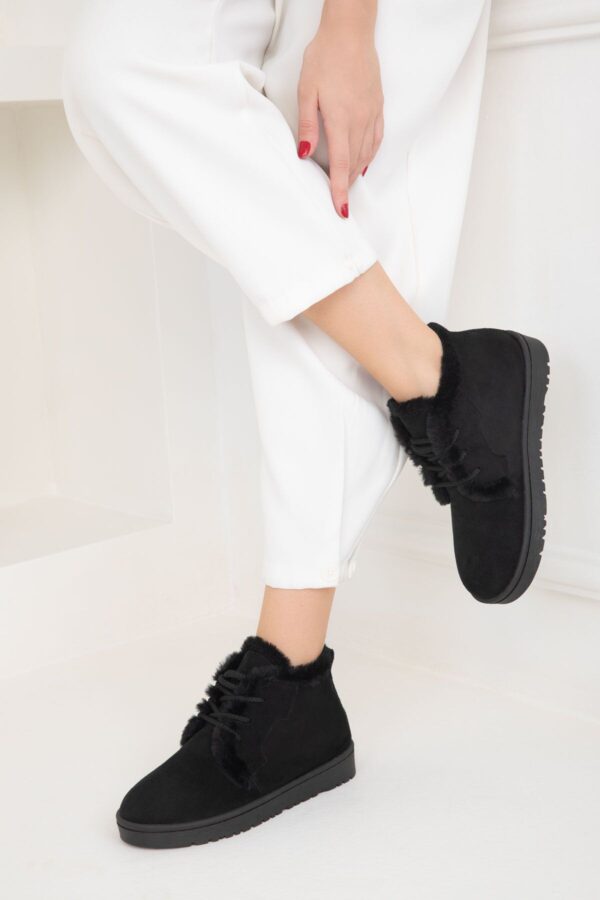 Soho Black Suede Women's Boots & Bootie 19853