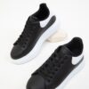 Soho Black-White Patent Leather Women's Sneaker 19845