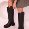 Soho Black Women's Boots 17469