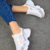 Soho Grey-White-Powder Women's Sneakers 17226