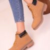 Soho Mustard Yellow Women's Boots & Booties 17662