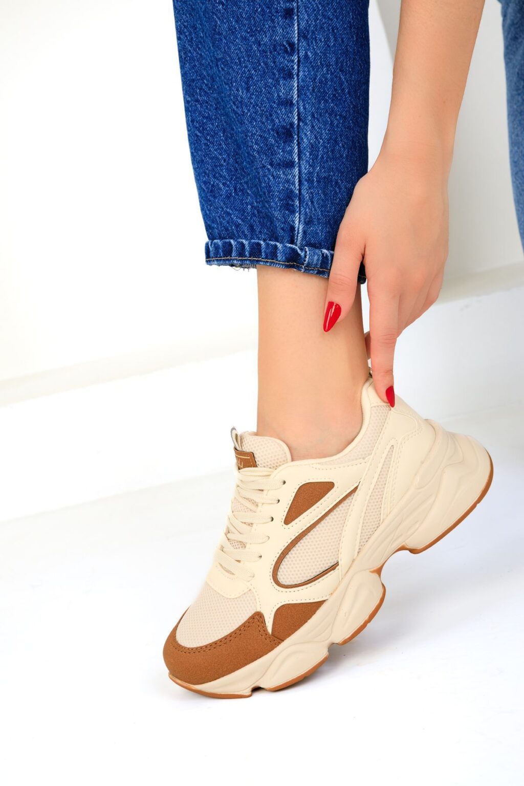 Soho Tan-Beige Women's Sneaker 17226