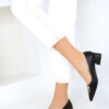 Soho Women's Black-Gold Classic Heeled Shoes 18474