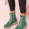 Soho Women's Green Boots & Booties 17612