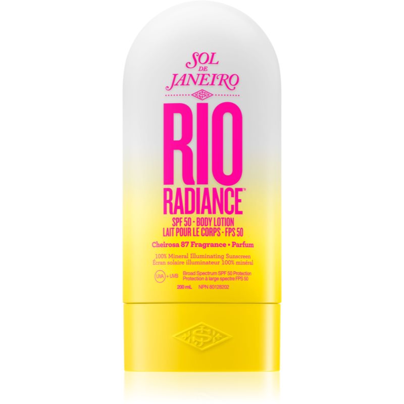 Sol de Janeiro Rio Radiance élénkítő és hidratáló tej a bőr védelmére SPF 50 200 ml-Ár