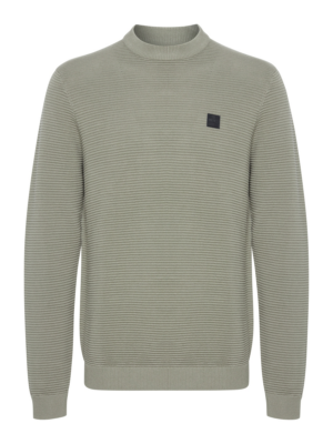 !Solid Pulóver 'Valencia'  khaki / fekete-Hungary