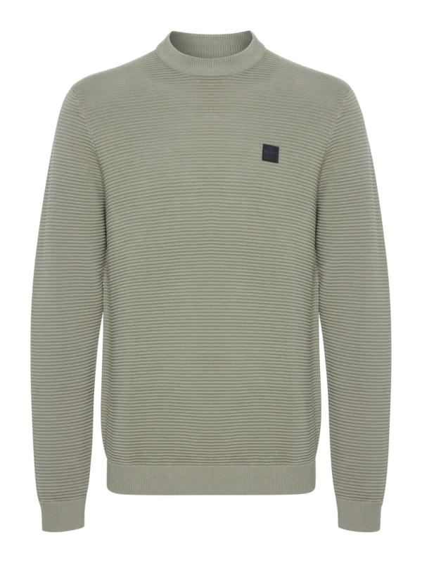 !Solid Pulóver 'Valencia'  khaki / fekete-Hungary