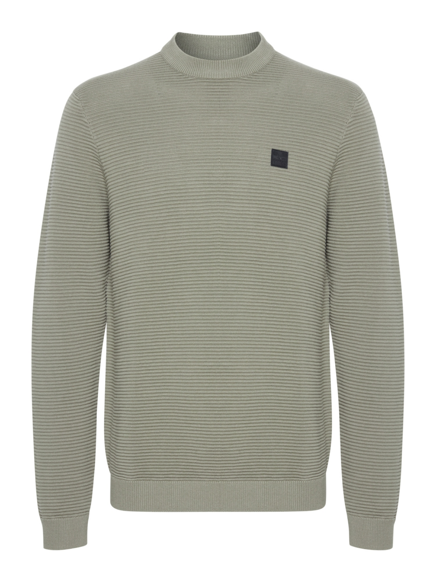 !Solid Pulóver 'Valencia'  khaki / fekete-Hungary